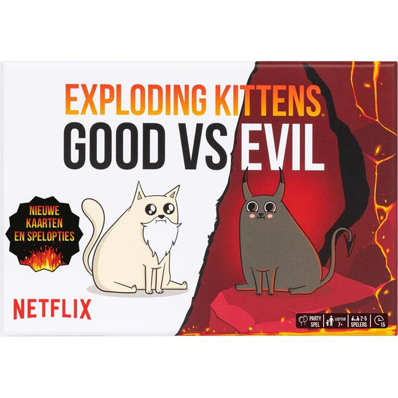 Load image into Gallery viewer, Exploding kittens good vs evil kaartspel
