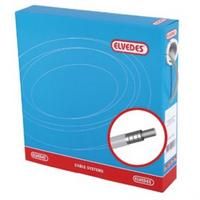 Brake outer cable Elvedes with lining 30 meters / Ø5.0mm - silver (30 meters in box)