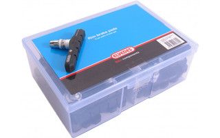 brake pads V-brake 72 x 13 mm black 25 pieces