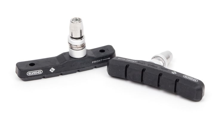 Load image into Gallery viewer, remblokken V-brake zwart 72 x 14 mm 2 stuks
