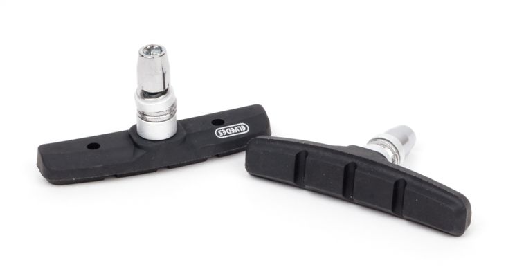 Load image into Gallery viewer, remblokken V-brake 72 x 15 mm zwart 50 stuks
