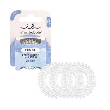 Invisibobble power crystal clear 3 stuks