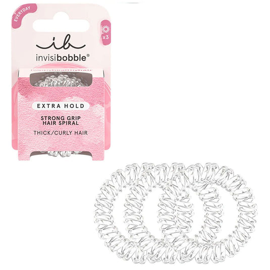 Invisibobble extra hold crystal clear 3 stuks