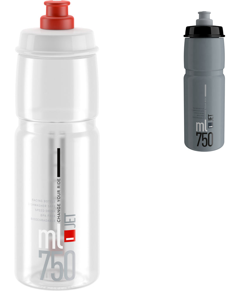 Load image into Gallery viewer, Elite jet drinking bottle 750ml | transparent-red
