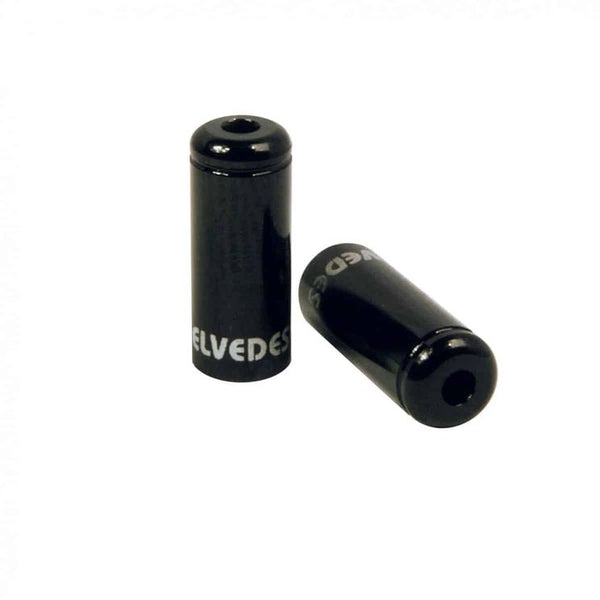Elvedes cable caps black aluminum 5mm elv2012002