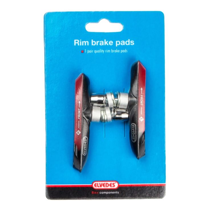 Load image into Gallery viewer, remblokken V-brake 72 x 14 mm zwart 2 stuks
