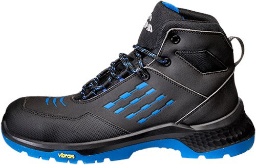 Afbeelding laden in galerijviewer, Emma safety footwear emma werkschoen crossforce d hoog s3 | zwart blauw | maat 42 - 8715316154737
