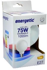 Afbeelding laden in galerijviewer, Enzo energetic led globe g95 e27 8,5-75w 2700k filament mat dimbaar - 2720430
