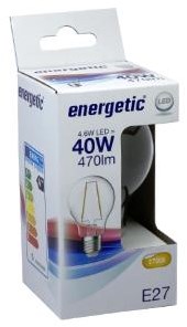 Afbeelding laden in galerijviewer, Enzo energetic led gls e27 4-40w 2700k filament helder - 2720310
