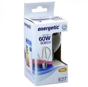 Enzo energetic led gls e27 6,8-60w 2700k filament helder - 2720320