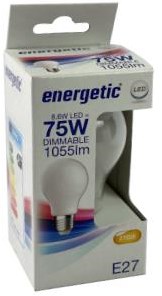 Afbeelding laden in galerijviewer, Enzo energetic led gls e27 8,5-75w 2700k filament mat dimbaar - 2720734
