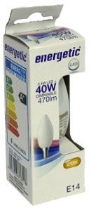 Afbeelding laden in galerijviewer, Enzo energetic led kaars e14 4,2-40w 2700k filament mat dimbaar - 2720512
