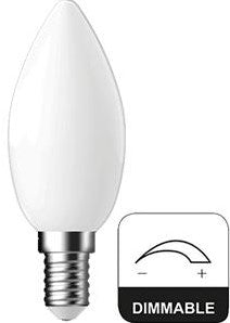 Enzo energetic led kaars e14 4,2-40w 2700k filament mat dimbaar - 2720512