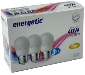 Load image into Gallery viewer, Energetic energitc kogel e27 5,6w mat 3-pack
