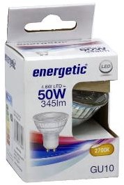 Afbeelding laden in galerijviewer, Enzo energetic led spot gu10 4,7-50w 2700k - 2730112
