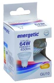 Afbeelding laden in galerijviewer, Enzo energetic led spot gu10 6,2-64w 2700k dimbaar - 2730122
