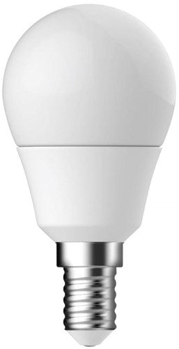 Enzo energizer energiezuinige led kogellamp -e14 - 4,9 watt - warmwit licht - niet dimbaar - 1 stuk