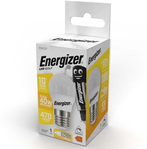 Enzo energizer led kogel e27 5,5-40w 2700k mat dimbaar - 2602610