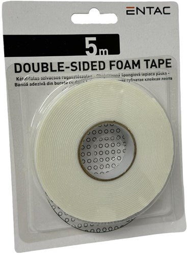 Enzo entac dubbelzijdige foamtape 19mm rol 5m - 4139520