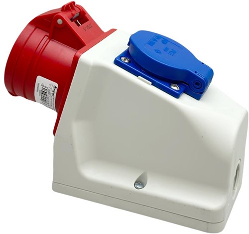 Load image into Gallery viewer, Enzo abl cee 5p 16a 400v opbouw wcd combinatie met 2p+ra - 6315161
