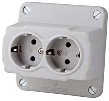 Enzo abl deksel kabeldoos uni abl dubbel wcd - 4047870