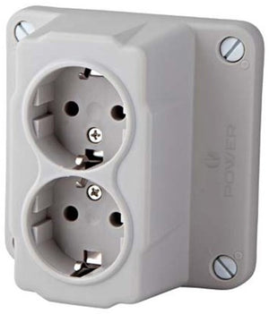 Enzo abl deksel kabeldoos uni abl dubbel wcd - 4047870