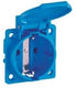 Enzo abl inbouw stopcontact ip54 blauw met klepje 4681098