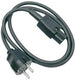 Enzo apparaatsnoer nn 1 mtr 155g zwart 1066700