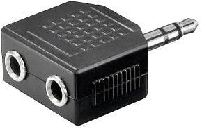 Enzo audio adapt 3,5 jack st -> 2 cont 3,5 7507900