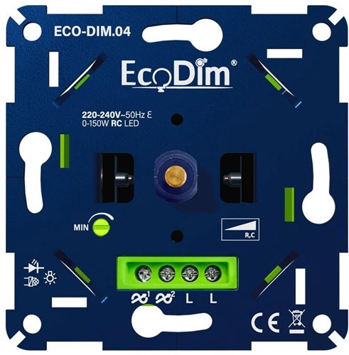 Afbeelding laden in galerijviewer, Enzo ecodim led dimmer 0-150w fase afsnijding - inbouw - eco-dim.04 - 4355410
