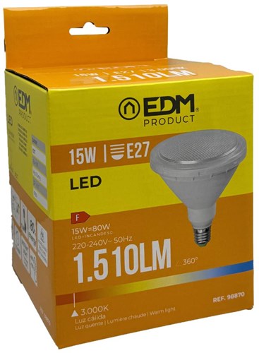 Enzo edm led lamp edm par38 e27 15w warm wit - led8050