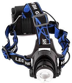 Enzo entac led hoofdlamp zoom 5w aluminium zwart 4xaa - 5700310
