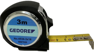 Enzo gedore rolmaat - meetband 3 meter - 16 mm 6453130