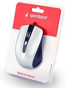 Enzo gembird optische muis usb zwart zilver 9510013