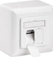 Enzo goobay cat6 in opbouw doos 2x utp wit - 2575300