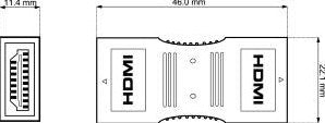 Load image into Gallery viewer, Enzo hdmi koppelstuk 2 x female 7580698
