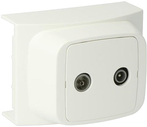 Enzo k40 rtv-antenne aansluitpunt wit - 4747255