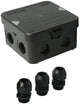 Enzo kabeldoos attema ak1 | + 3 wartels m20 ip65 zwart - 4034021
