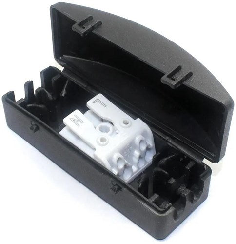 Afbeelding laden in galerijviewer, Enzo kabelkoppeling | ip20 zwart met 2 polige connector - 4016560
