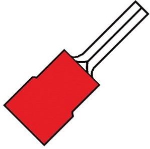 Afbeelding laden in galerijviewer, Enzo kabelschoen pen rood 9.5mm 4433120
