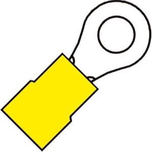 Afbeelding laden in galerijviewer, Enzo kabelschoen ring geel 6.4mm - 4433680

