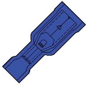 Afbeelding laden in galerijviewer, Enzo kabelschoen rondsteker female iso blauw 5mm - 4433370
