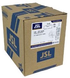 Enzo klembeugel nylon 031 16-22 grijs jsl doos a 50 stuks