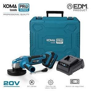 Afbeelding laden in galerijviewer, Koma tools accu haakse slijpmachine | 4.0ah | 20v | 115mm | incl. 1x accu en koffer - 6490160
