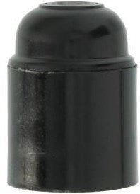 Enzo lamphouder e27 glad zwart - 6042700