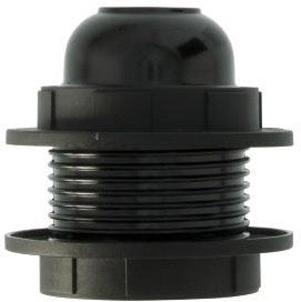 Enzo lamphouder e27 zwart met 2 ringen 6043140