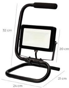 Afbeelding laden in galerijviewer, Enzo led bouwlamp | 30w | op statief | 6400k | ip65 | edm 70410 - 5017600
