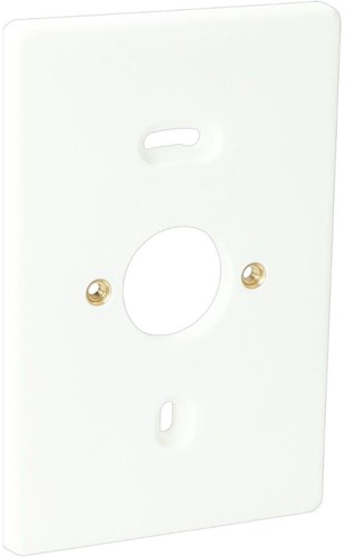 Enzo montageplaat 2-voudig wit 4050720