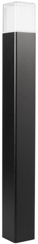 Enzo paallamp | zwart | 80cm | vierkant | 12w led | ip44 3000k | smartwares ool-50018 - a5019000