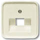 Enzo plaat tbv. 1v datacontactdoos creme busch jaeger - 4692185